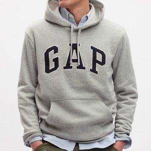 Grey gap hoodie size men’s large.